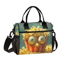 Ckdifva Popcorns Cooler Bag Cooler Cooling Tote Lunch Bag Lunch Box Front Pocket with Shoulder Strap