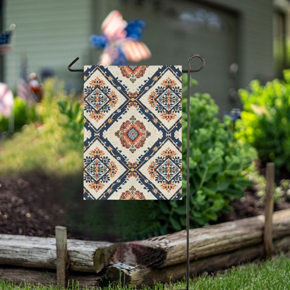 Ckdifva Rustic Garden Flag 12 x 18 Inch Vertical Double Sided for Yard Lawn Outdoor Outside