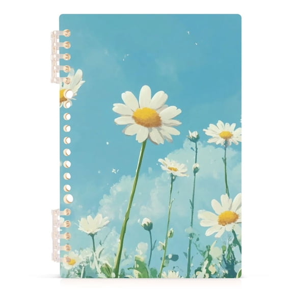 Amber Notes Spring Notebook Ckdifva Spring Flowers Painting A5 Ring Binder Notebook Journey Note ...