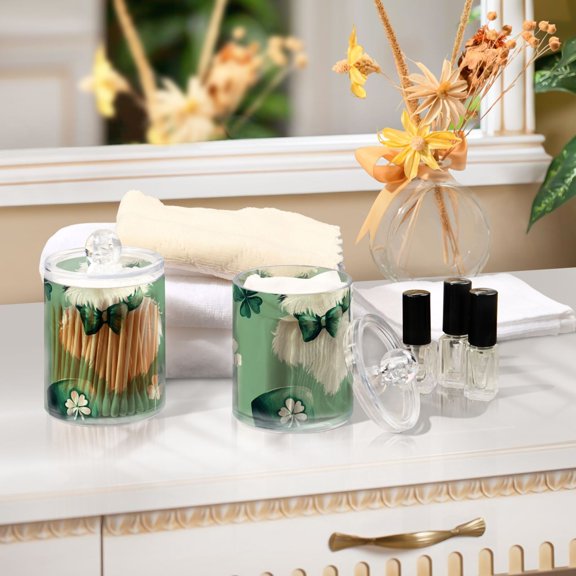 Ckdifva St Storage Jar with Lid Acrylic Organization Storage Containers Set of 4