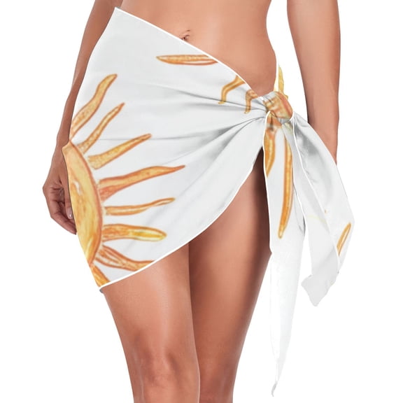 Ckdifva Suns Giraffe Beach Cover Up for Women Swimsuit Coverups Bikini Wrap Short Skirt