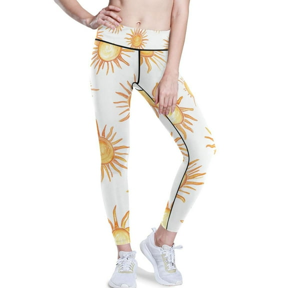 Ckdifva Suns Giraffe Yoga Pants with Pockets for Women Workout Athletic Yoga Leggings