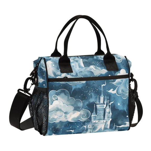 Ckdifva Tale Castle Cooler Bag Cooler Cooling Tote Lunch Bag Lunch Box Front Pocket with Shoulder Strap