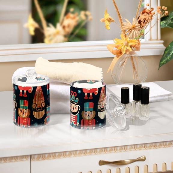 Ckdifva Villain Cartoon Storage Jar with Lid Acrylic Organization Storage Containers Set of 2