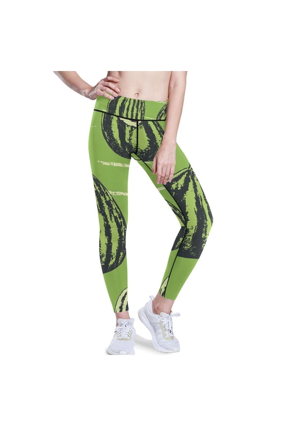 Watermelons Yoga Pants with Pockets for Women Workout Athletic Yoga Leggings