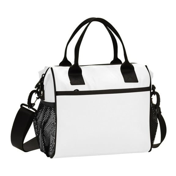 Ckdifva White Color Cooler Bag Cooler Cooling Tote Lunch Bag Lunch Box Front Pocket with Shoulder Strap