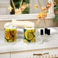 thumbnail image 1 of Ckdifva Yellow Lemon Slice Storage Jar with Lid Acrylic Organization Storage Containers Set of 2, 1 of 7