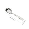 thumbnail image 1 of Ckraxd 10pc Stainless Steel Flat Bottom Spoons - Dessert, Rice, Soup, Yogurt - Ergonomic, Rust-Proof, Mirror Polished - Family Safe, 1 of 3