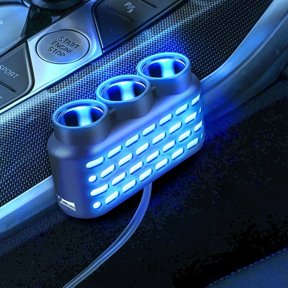 Ckraxd 120W Car Charger Adapter with PD3.1: Versatile Lighter Socket Adapter for Cigarettes, Compatible with 24V/12V Cars and All Devices, Includes Car Splitter Function