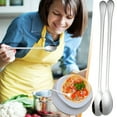 thumbnail image 1 of Ckraxd 304 Stainless Steel Long Handle Spoon Set - Multipurpose Stirring and Seasoning Spoons, Heat Resistant Coffee Spoon, Dishwasher Safe, Eco-Friendly, 1 of 9