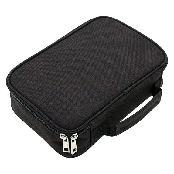 Ckraxd 72 Hole Pen Bag Art Storage Case - Porous Sketch Brush & Color Pencil Organizer - Durable Polyester Zippered Stationery Box for Easy Carrying