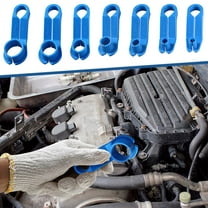 Ckraxd 7PCS Fuel Line Disconnect Tool Set, Air Conditioning Hose Removal Kit, Pipe Connector Quick Release Tools for Easy Vehicle Maintenance and Repair