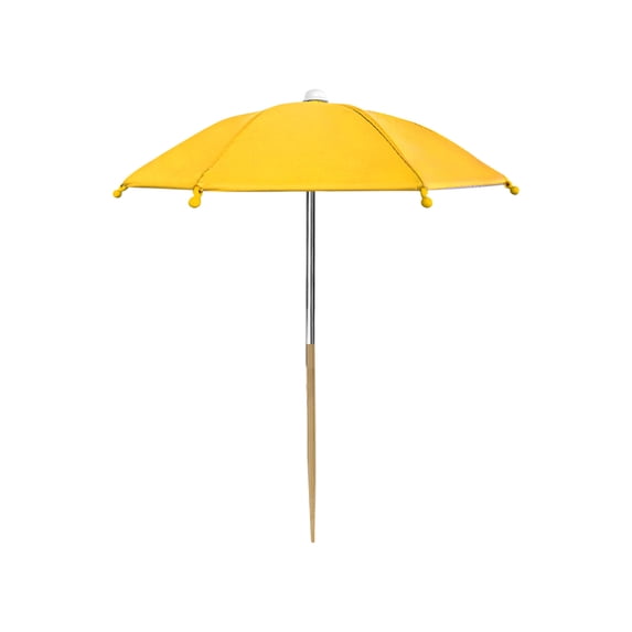 Ckraxd Adjustable Height & Angle Plant Sun Shade Umbrella with Ground Stake, Sun Protection for Potted Plants, Succulents & Herbs,Yellow