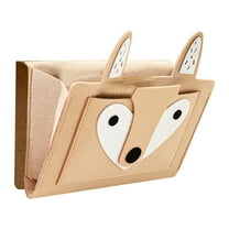 Ckraxd Bedside Storage Bag Soft Polyester Large Pocket Hanging Organizer for Remote, Tablets, and Books - Easy Setup Under Mattress