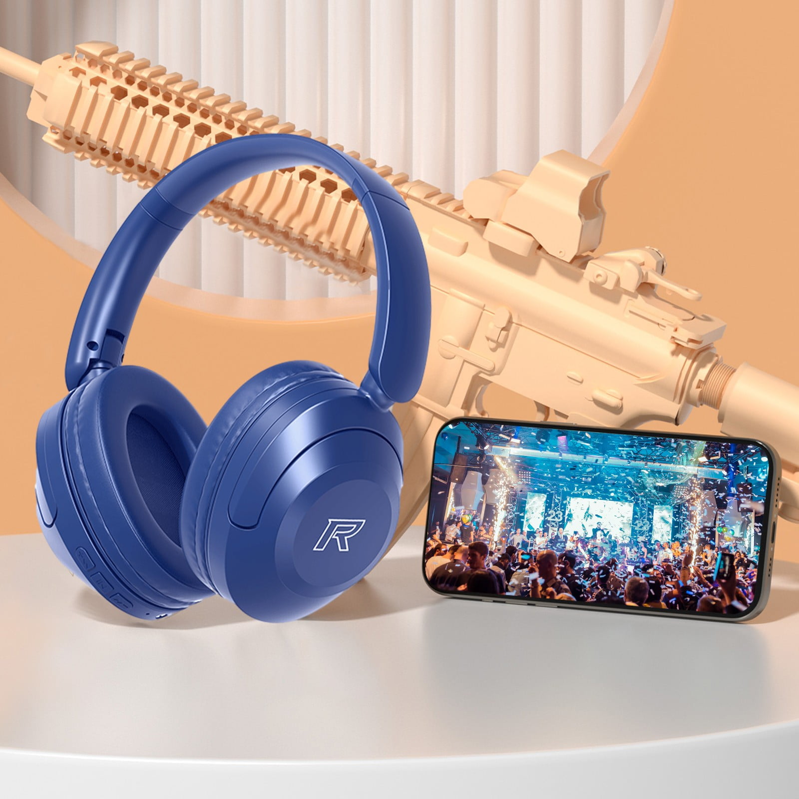 Ckraxd Bluetooth Headset with Microphone Wireless Headset with Mic Bluetooth 5.3 Headset 10 Hrs