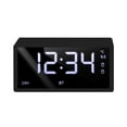 thumbnail image 1 of Ckraxd Bluetooth Mirror Clock Speaker Mini Audio FM Radio Compact Design Dual Alarm and Card Playback for Home and Office Use, 1 of 2