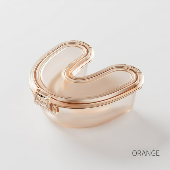 Ckraxd Braces Retainer Storage Box Stainless Steel Dental Appliance Case Breathable Container for Orthodontic Care and Hygiene