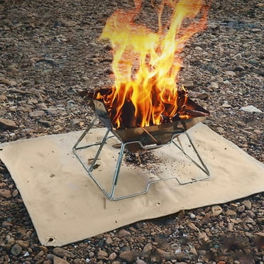 Ckraxd Camping Fire Mat Insulation Flame Retardant High Temp Glass Fiber Blanket - Ultimate Protection, Heat Resistance, Versatile Outdoor Use
