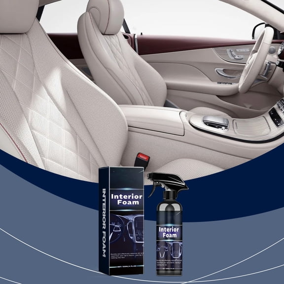 Ckraxd Car Interior Cleaning Agent Foam Stain Remover Multi-Functional Cleaner for Upholstery Maintenance and Protection