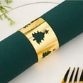 thumbnail image 1 of Ckraxd Christmas Napkin Ring Metal Holder Snowflake Design Set of 2 for Festive Table Decoration Dinner Party Wedding Decor, 1 of 3