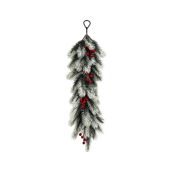 Ckraxd Christmas Simulation Needle Wall Hanging Decoration for Hotel and Mall Display, Realistic Faux Greenery Photo Backdrop, Festive Holiday Decor for Weddings and Events