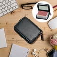 thumbnail image 1 of Ckraxd Classic Card Storage Case Compact Wallet Artificial Leather Zippered Coin Purse ID Bank Card Organizer for Travel and Daily Use, 1 of 6
