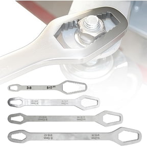 Ckraxd Double-Ended Wrench Set, Self-Tightening Adjustable Wrench, Multi-Size Torque Wrench, Heavy-Duty Automotive Tool for Mechanical Maintenance, Home Repair, DIY Projects