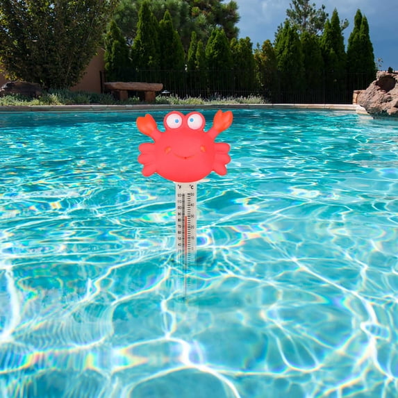 Ckraxd Floating Pool Thermometer Cute Designs Accurate Water Temperature Monitoring Safe Swimming Environment 5ML