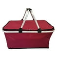 thumbnail image 1 of Ckraxd Folding Cooler Box Picnic Bag Portable Insulated Food Storage Bag with Water Repellent Fabric for Camping, BBQ, and Outdoor Activities, 1 of 2