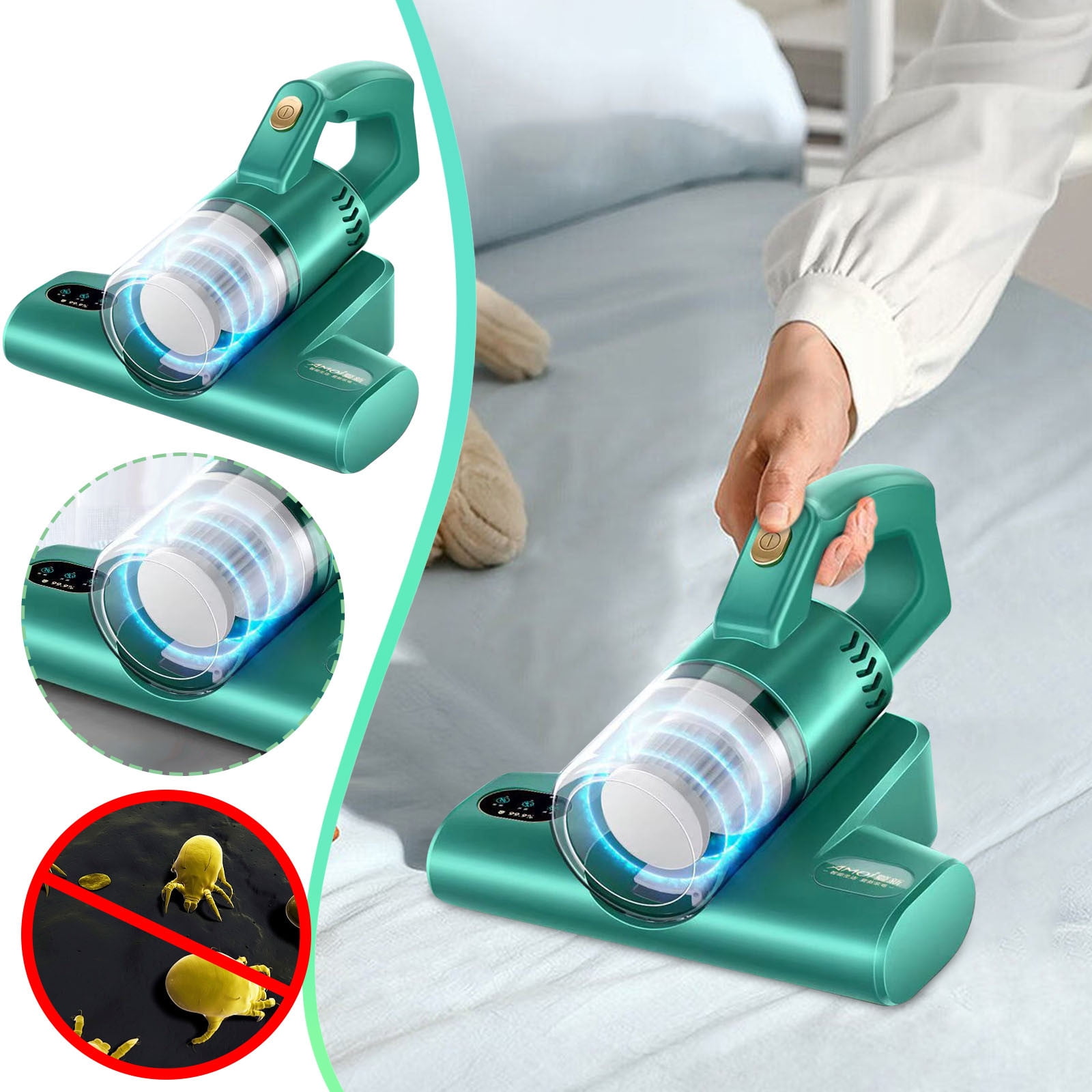 Ckraxd Handheld Bed Vacuum Cleaner, Cleaner Vacuum Cleaner Powerful