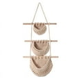 thumbnail image 1 of Ckraxd Hanging Wall Vegetable Fruit Basket, Jute Storage Baskets, Natural Decor for Kitchen, Bathroom, Living Room, Hanging Fruit & Vegetable Storage, 1 of 1