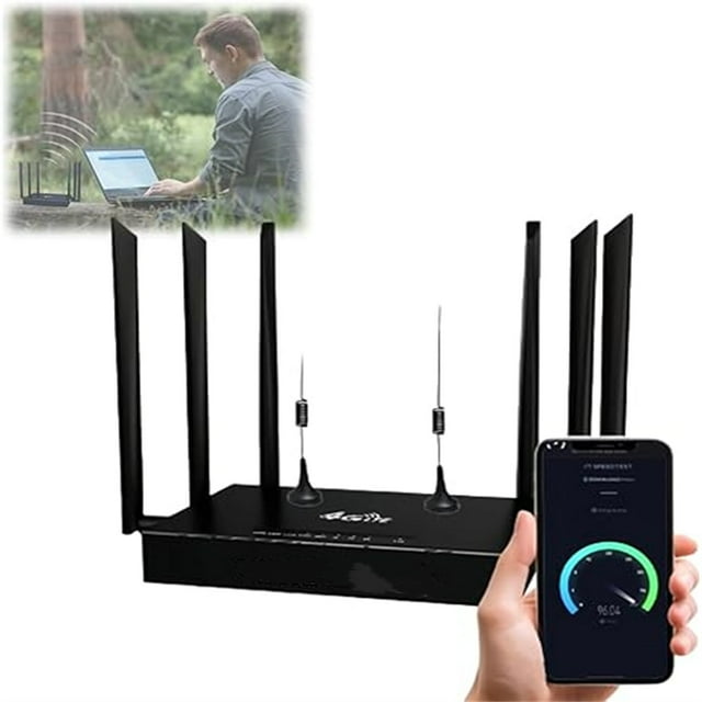 Ckraxd High-Speed WiFi Router Unlimited Satellite Internet Coverage Easy Installation for Home and Outdoor Use Up to 500 Mbps Connection