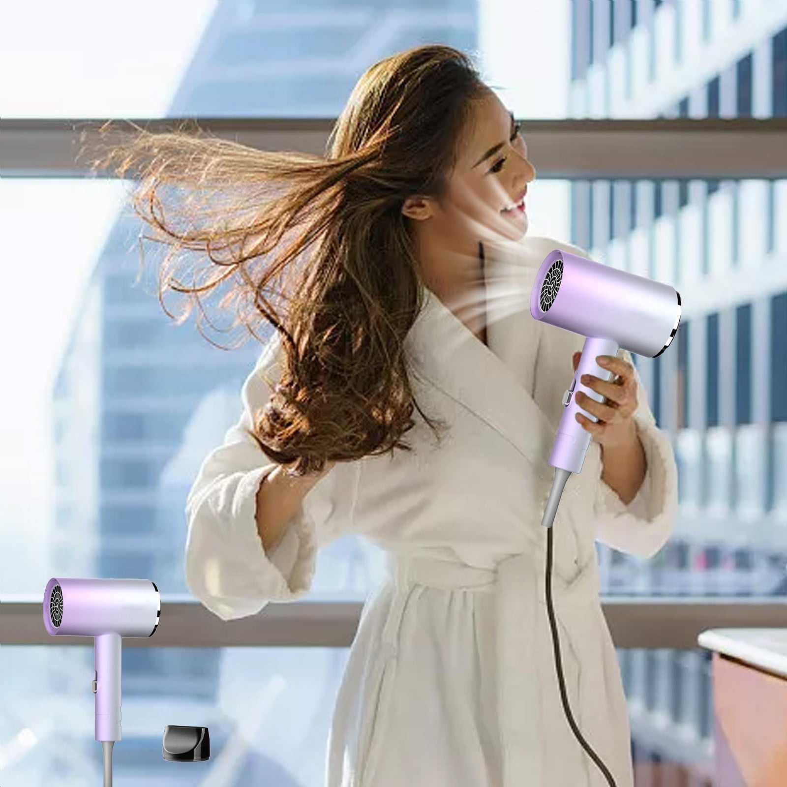 Ckraxd Home Hair Dryer Anion Hair Care Hot and Cold Wind Constant