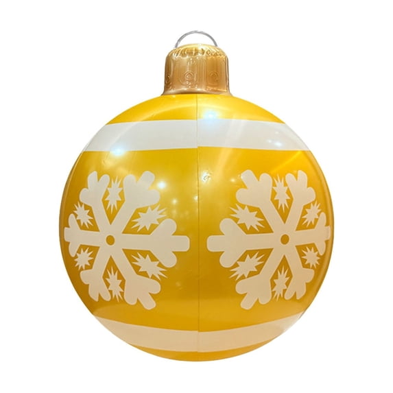 Ckraxd Inflatable Christmas Balls, Outdoor Holiday Decorations, Thickened PVC Ornaments for Yard and Party Festivities, Reusable and Easy to Inflate, Perfect for Merry Ambiance