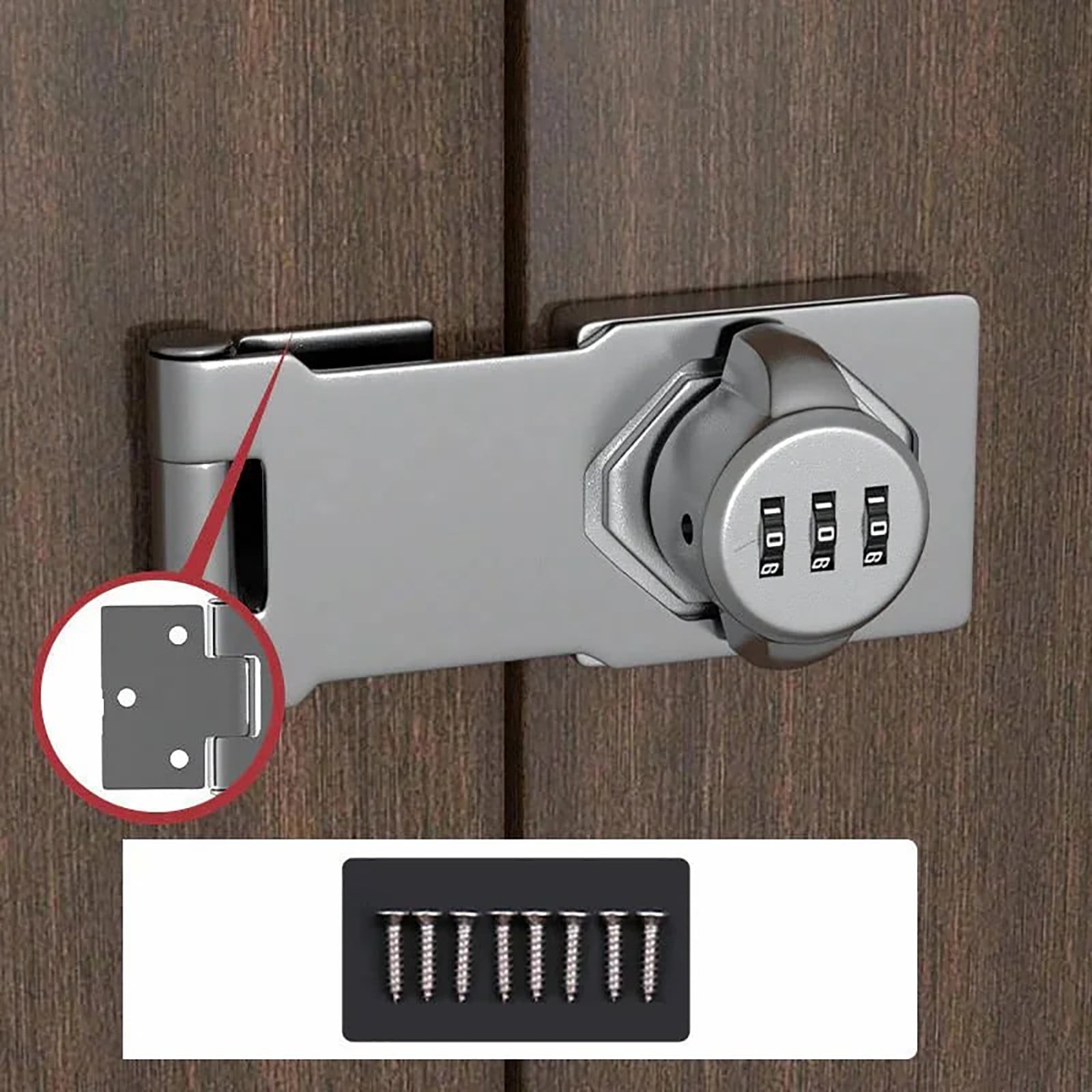 Ckraxd Keyless Password Lock for Cabinets - Rust-Proof Alloy, 1000 ...