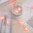 thumbnail image 1 of Ckraxd LED Peach Heart String Lights, Warm White Heart Decor Lighting, Battery-Powered Decorative Fairy Lights for Room, Garden, Wedding, and Holiday Decoration, 1 of 4