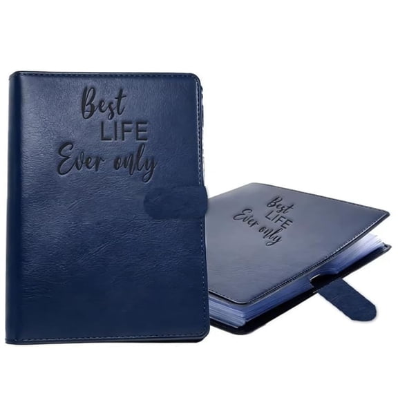 Ckraxd Leather Binder with Magnetic Closure, Refillable Ring Binder Organizer, Elegant Document Holder, Multi-Purpose Binder for Meetings, Teaching, and Ministry Use