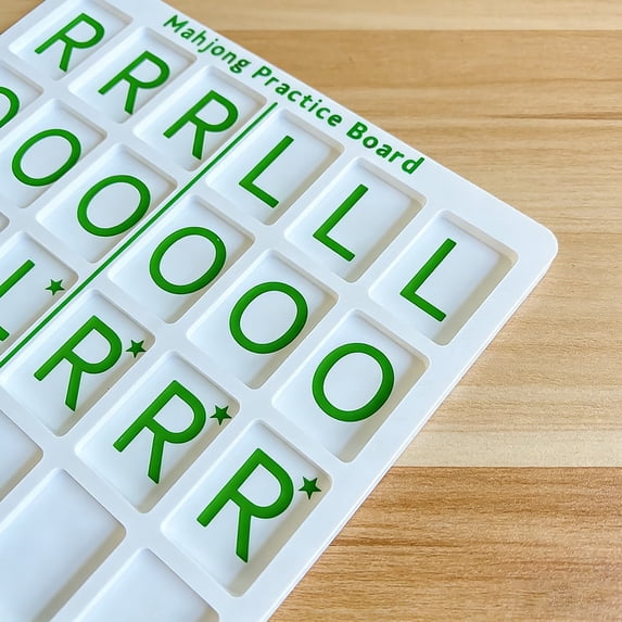 Ckraxd Mahjong Practice Board, Mahjong Simulation Board, Charleston Mahjong Training Board, 24-Slot Game Practice Tool, Lightweight Portable Practice Aid for Home or Parties