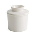 thumbnail image 1 of Ckraxd Porcelain Yellow Butter Keeper with Lid - Durable Ceramic Butter Dish for Home Kitchen Storage - Easy Clean & Convenient Use, 1 of 5