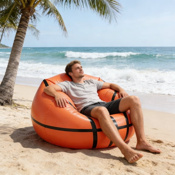Ckraxd Portable Inflatable Sofa, Outdoor Inflatable Chair, Air Lounge Chair, Compact Inflatable Sofa for Camping, Trekking, Relaxation, and Leisure Activities