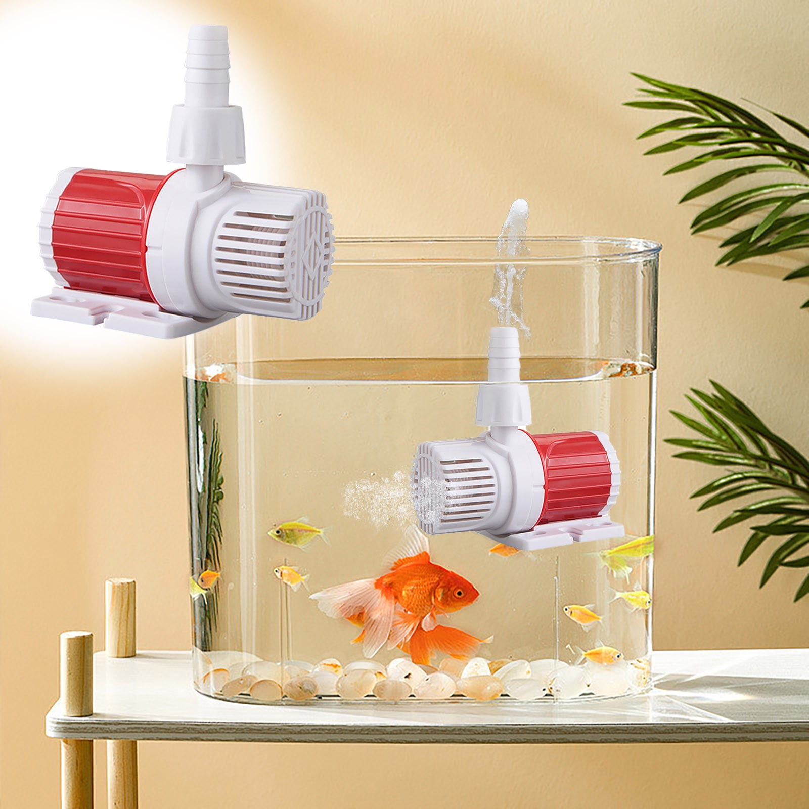 Ckraxd Portable, Silent 12V DC Submersible Water Pump with High Flow