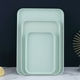 thumbnail image 1 of Ckraxd Rectangular Tray Set of 3 - Large Medium Small Polyester Serving Trays for Snacks Tea Cups Dining Kitchen Home Decor, 1 of 6
