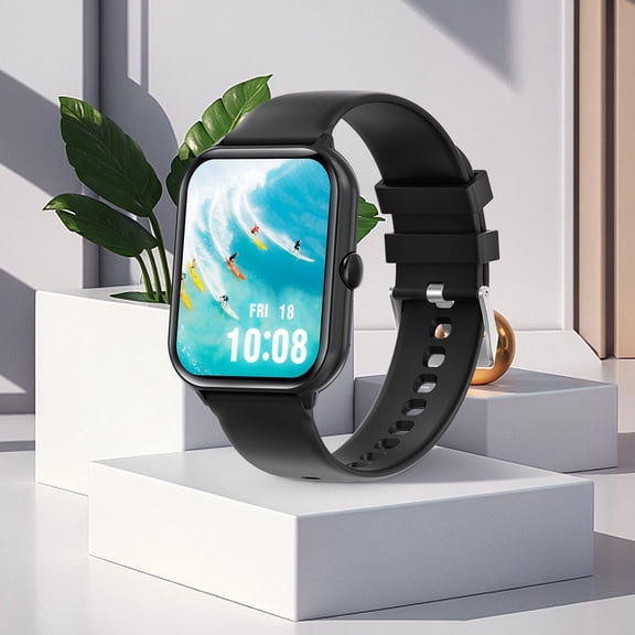 Ckraxd Sleek 195-Inch Bluetooth Smartwatch with Multi-Sports Modes for Fitness Tracking and Fashionable Wear