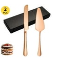 thumbnail image 1 of Ckraxd Stainless Steel Cake Knife and Server Set, Mirror Polished Cutlery, Ideal for Weddings, Anniversaries, Parties, and Special Occasions, 1 of 3
