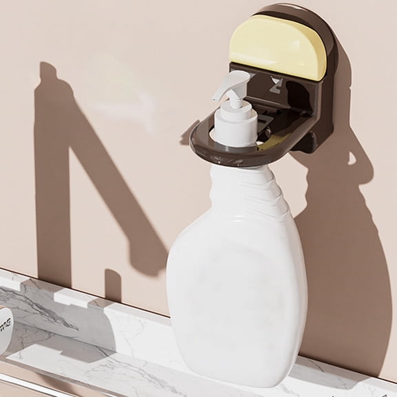 Ckraxd Suction Cup Hanger Adjustable Household Storage Rack Plastic for Shower Gel Hand Soap Kitchen Dish Liquid Flexible Use