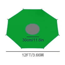 Ckraxd Trampoline Sun Shade Cover 6ft 8ft 10ft 12ft 14ft Outdoor UV Protection Cloth Accessory for Backyard Trampoline Safety and Durability