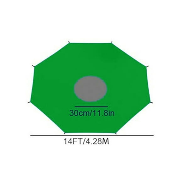 Ckraxd Trampoline Sun Shade Cover 6ft 8ft 10ft 12ft 14ft Outdoor UV Protection Cloth Accessory for Backyard Trampoline Safety and Durability