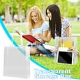 thumbnail image 1 of Ckraxd Transparent PVC Multi-Use Tote Bag for Students Reusable Clear Cosmetic and Book Carrier Flexible Transparent Storage Bag for Daily Essentials, 1 of 7