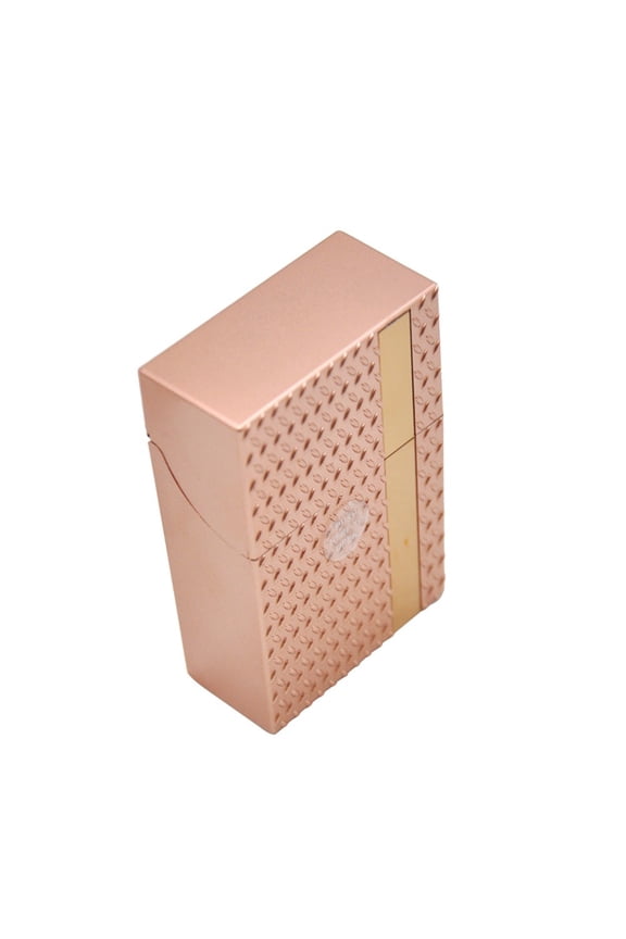 Ultra-Thin Striped Plastic Case for Cigarettes, Portable Pocket Storage Box with Stylish Skull Design, Lightweight and Compact