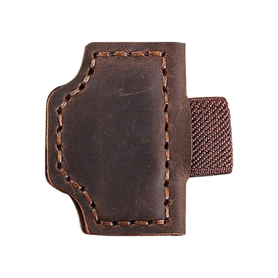 Ckraxd Vintage Magnetic Bookmark Pen Holders Leather Pen Clip Handcrafted Closure for Reading and Writing